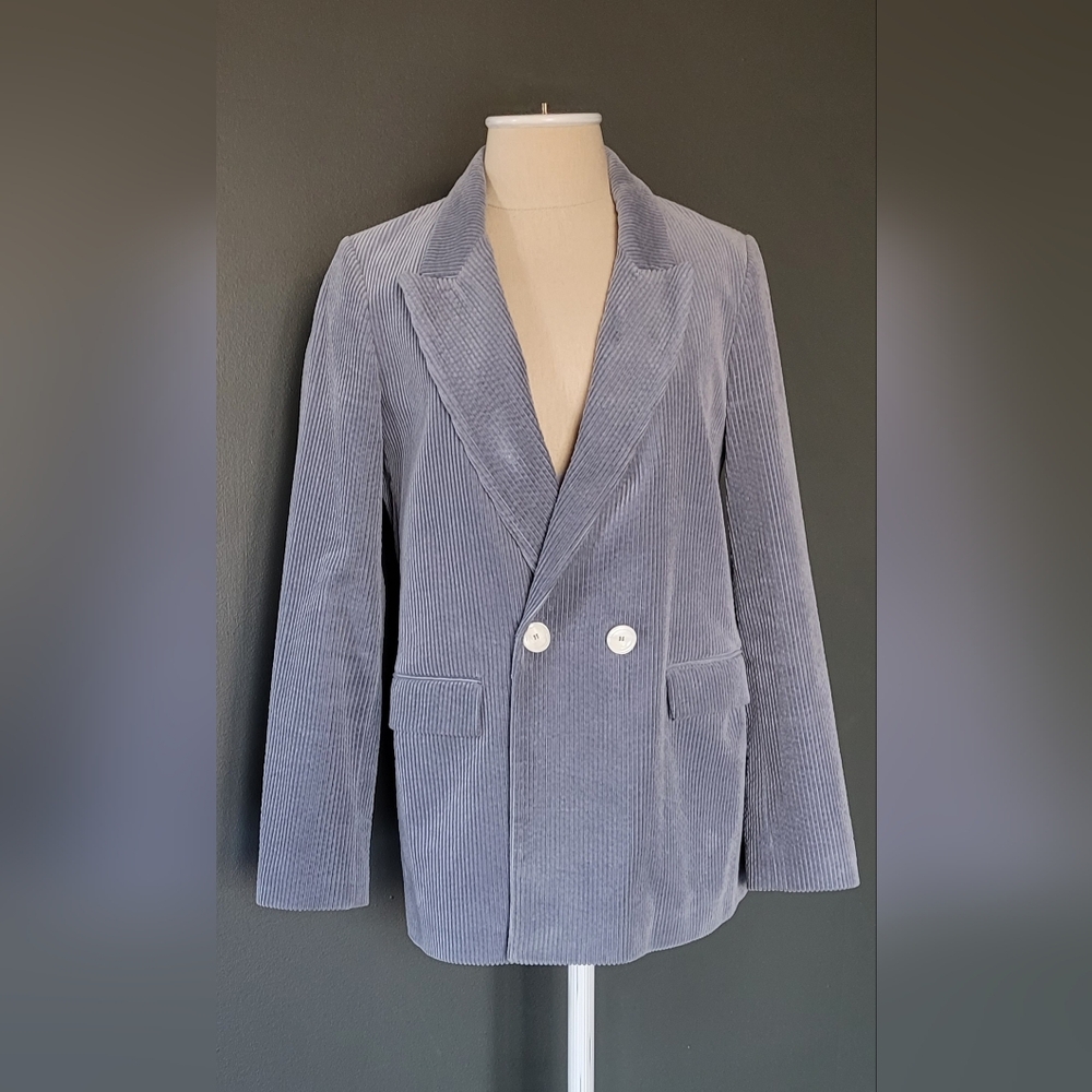 Zara Corduroy Oversized Blazer